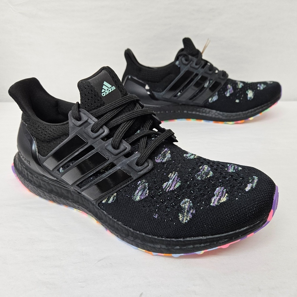 Adidas Ultraboost 1.0 Running Shoes HQ6174 Black 'Valentine's Day' Men Size 8.5